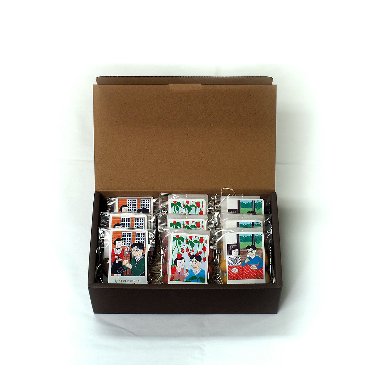 小分け包装チョコレート9袋入りアーモンドチョコ